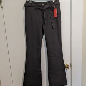 Flamingo Flare Jeans w/ Tie Detail